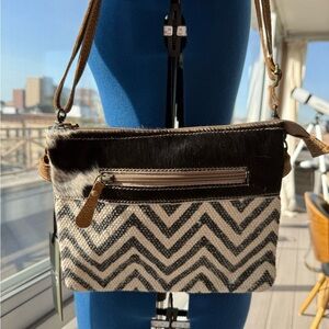 Chevron Patterned Crossbody Bag